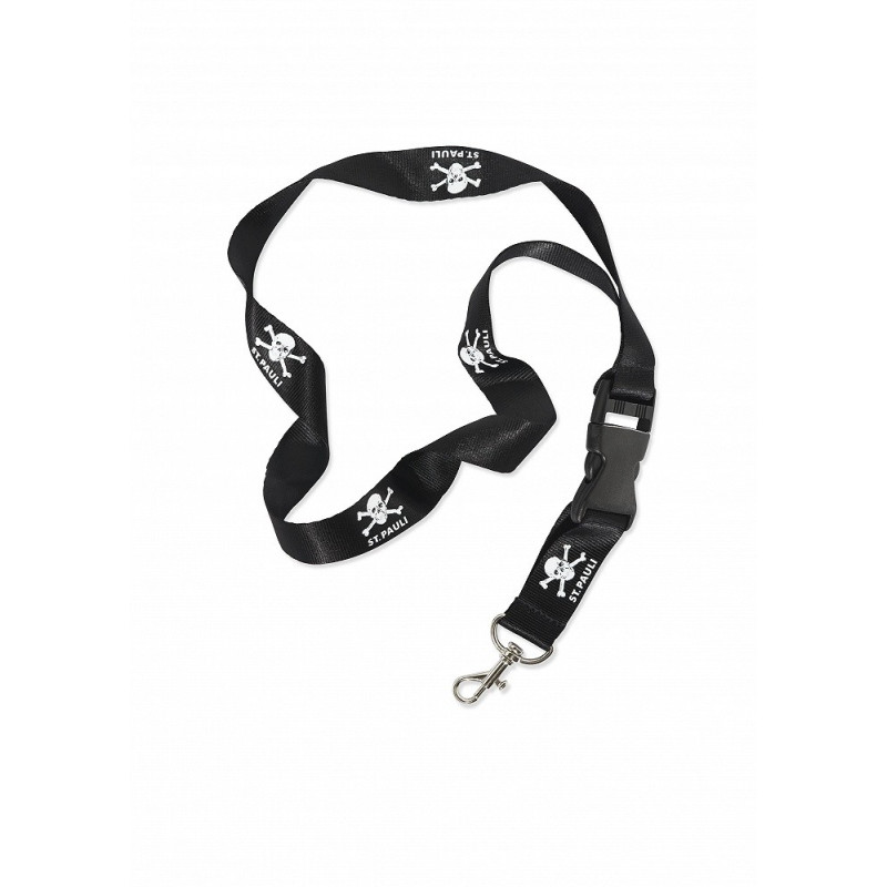 FC St. Pauli Schlüsselband - Totenkopf - schwarz Lanyard Bagdeholder