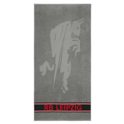 RB Leipzig Duschtuch - Dynamic Bull - Grau | Badetuch | 70 x 140 cm | Strandtuch | RBL