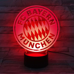 FC Bayern München LED Lampe Logo | Nachtlicht | Leuchte | FCB