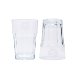 FC Bayern München 2er Set Latte Macchiatto Glas Kaffeeglas FCB