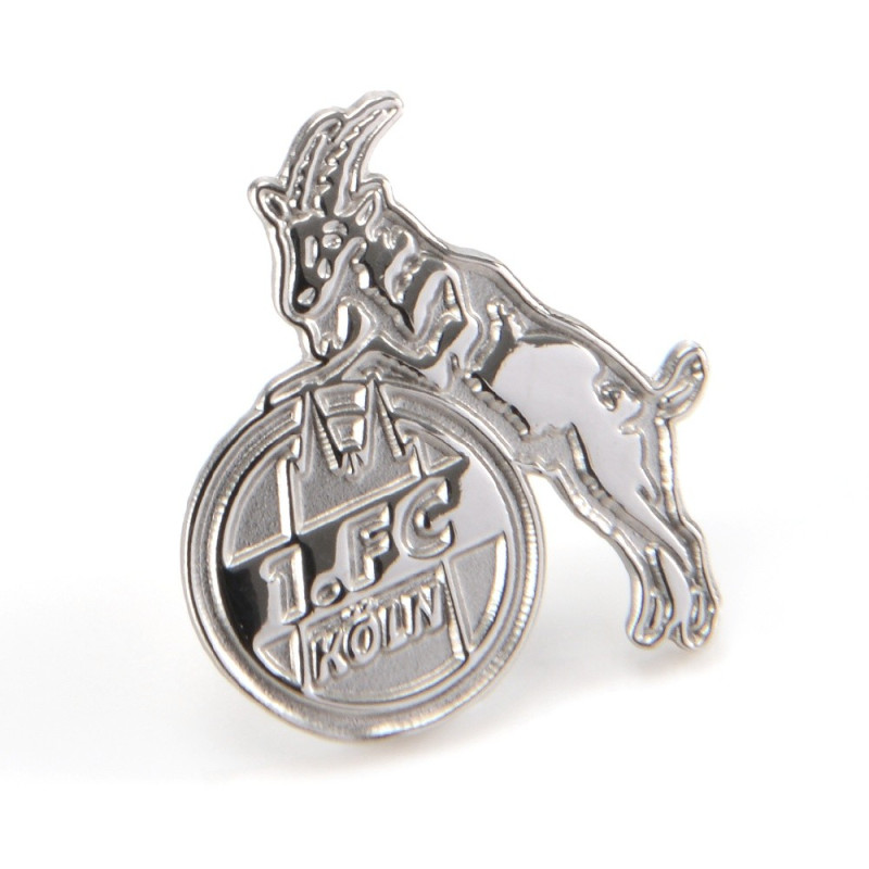 1. FC Köln Pin - Logo silber - Button Hennes Anstecker