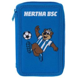 Hertha BSC Berlin Federmappe - Herthinho -  blau | Schuletui | Federtasche | Doppeletui | HBSCB