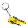 Borussia Dortmund Schlüsselanhänger - Fussballschuh mit Einkaufschip und Öffner - Anhänger keychain BVB 09
