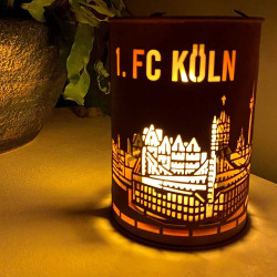 1. FC Köln LED-Solar Fackelleuchte - Skyline - LED Lampe