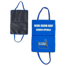 Hertha BSC Berlin Klappsitzkissen  - Wir sind da! - blau | Sitzkissen | Kissen | Stadionkissen | HBSCB