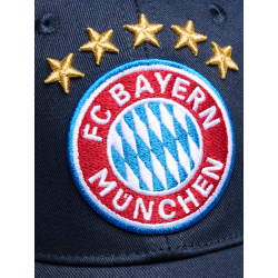 FC Bayern München Basecap Kinder navy - Logo 5 Sterne - kids Cap Schildmütze Kappe FCB