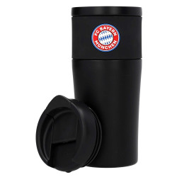 FC Bayern München Thermobecher Edelstahl schwarz | Kaffee Becher | Coffee to go | FCB