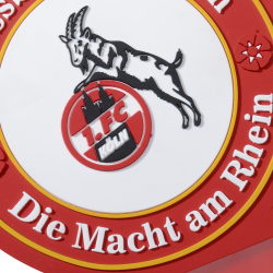 1. FC Köln Namensschild - Logo - Türschild, Schild - plus Lesezeichen I love Köln