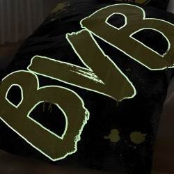Borussia Dortmund Bettwäsche Glow in the Dark 2-teilig (Bezug, Kissen) nachtleuchtend BVB 09