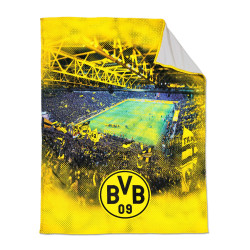 Borussia Dortmund Fleecedecke - Stadion - Kuscheldecke 150 x 200 cm, Decke BVB 09