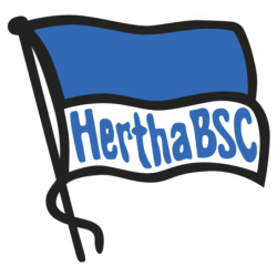 Hertha BSC Berlin Wandsticker - Fahne - Wandtattoo | XXL Logo | Wand Dekor | HBSCB