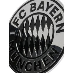 FC Bayern München Aufkleber - Chromlogo -  3D Sticker XL Logo Autoaufkleber FCB