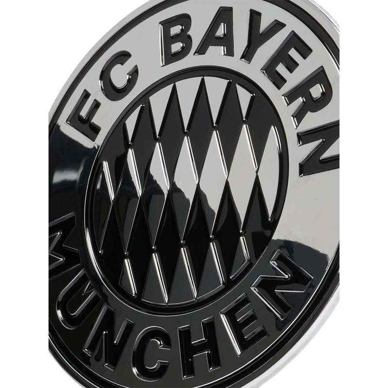 FC Bayern München Aufkleber - Chromlogo -  3D Sticker XL Logo Autoaufkleber FCB