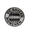 FC Bayern München Aufkleber - Chromlogo -  3D Sticker XL Logo Autoaufkleber FCB