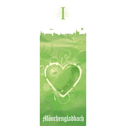 Borussia Mönchengladbach Geldbörse Damen, Portmonee, Geldbeutel BMG - plus Lesezeichen I love Mönchengladbach