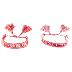 RB Leipzig Woven Armband 2er Set gewebt rot-weiß Freundschaftsband | Band RBL