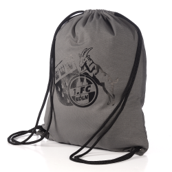 1. FC Köln Turnbeutel - Logo anthrazit - Sportbeutel | Gym Bag | Rucksack | Sports Bag