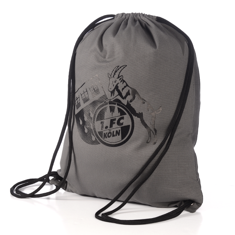 1. FC Köln Turnbeutel - Logo anthrazit - Sportbeutel | Gym Bag | Rucksack | Sports Bag