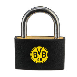 Borussia Dortmund Vorhängeschloss  - Für immer BVB - Schloss Liebesschloss BVB 09