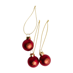 FC Bayern München - Christbaumkugeln 10er Set - 3 cm Weihnachtskugeln FCB