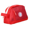 FC Bayern München Kulturbeutel - Logo Badge Rubber - rot | Waschtasche | FCB