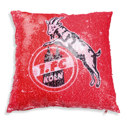 1. FC Köln Pailletten Wendekissen | Kissen | Dekokisse | Zierkissen