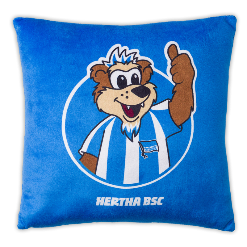 Hertha BSC Berlin Plüschkissen - Herthinho - Schmusekissen Kissen Kuschelkissen  HBSCB