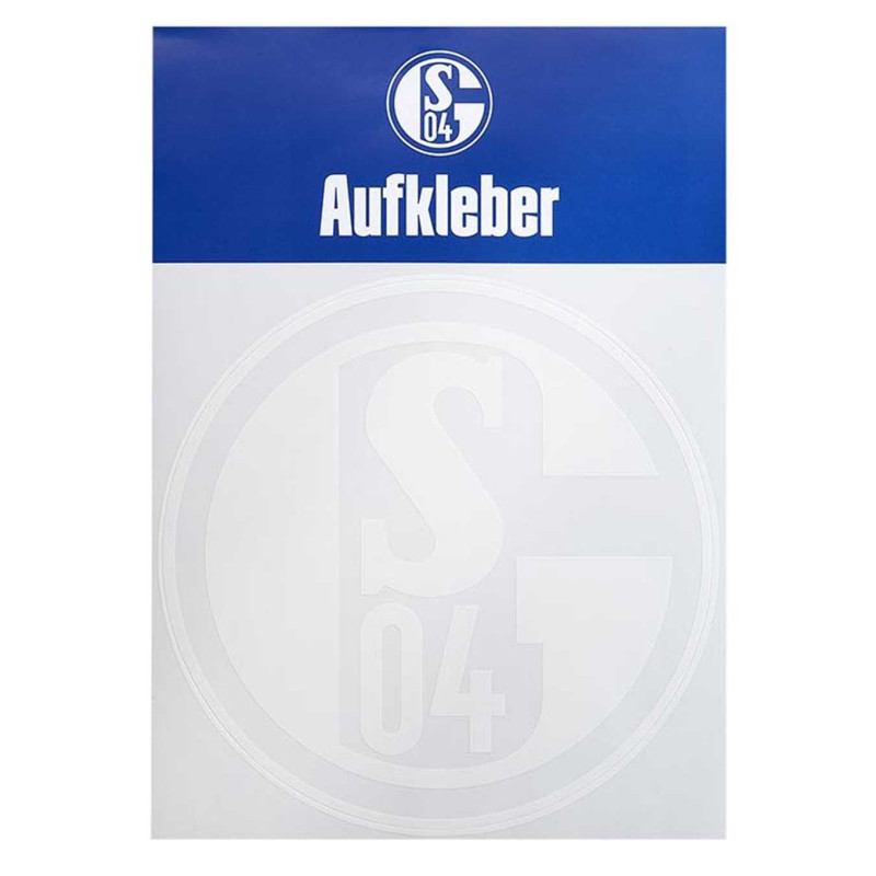 FC Schalke 04 Autoaufkleber Logo Weiß | 8 cm | Aufkleber | Sticker S04