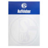 FC Schalke 04 Autoaufkleber Logo Weiß | 8 cm | Aufkleber | Sticker S04