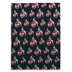 1. FC Köln Fleecedecke - Logo allover - Kuscheldecke | Sofadecke | Decke