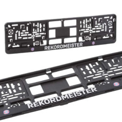 FC Bayern München Kennzeichenverstärker - Rekordmeister - 2er Set FCB Nummernschildhalter 3D-Optik