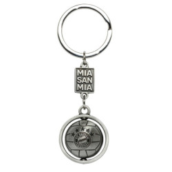 FC Bayern München Schlüsselanhänger - 3D Ball - Anhänger Metall Keychain FCB