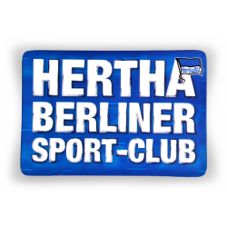 Hertha BSC Berlin Frühstücksbrettchen Schriftzug 2er-Set Schneidebrett Brettchen