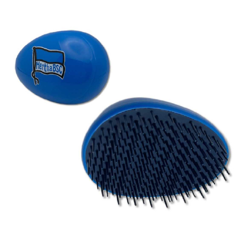 Hertha BSC Berlin Haarbürste blau Logo kleine Bürste oval