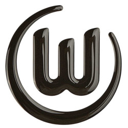 VfL Wolfsburg Aufkleber - 3D Logo - schwarz | Sticker | Autoaufkleber