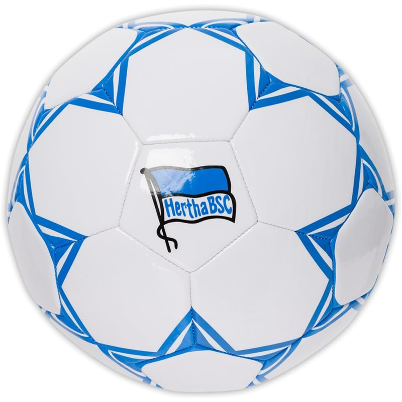 Hertha BSC Berlin Fußball - Graphic Fanball - weiß-blau Ball Größe 5 HBSCB