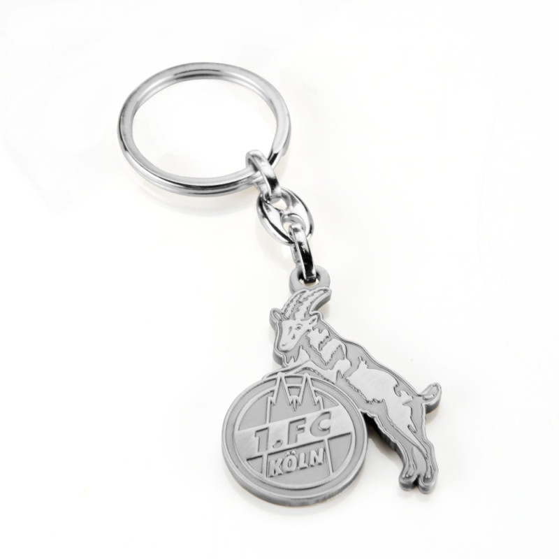 1. FC Köln Schlüsselanhänger  - Logo antik silber - Anhänger Keychains