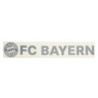 FC Bayern München Heckscheibenaufkleber - Classic - silber XXL Auto Aufkleber Sticker FCB