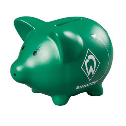 SV Werder Bremen Sparschwein - Einwurf - grün Sparbüchse Spardose Piggy Bank