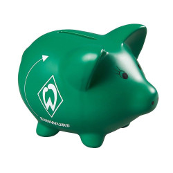 SV Werder Bremen Sparschwein - Einwurf - grün Sparbüchse Spardose Piggy Bank