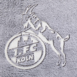 1. FC Köln Flanell Decke nachtleuchtend Kuscheldecke Logo