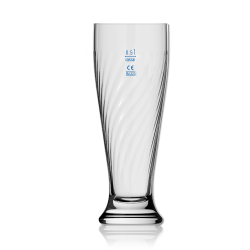 Hertha BSC Berlin Weizenbierglas - Logo blau-weiß - Glas | Bierglas | Weizenglas HBSCB