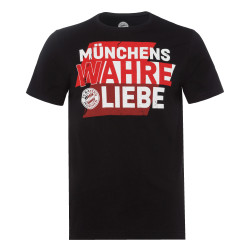 FC Bayern München T-Shirt - Münchens wahre Liebe - schwarz Shirt FCB - diverse Größen