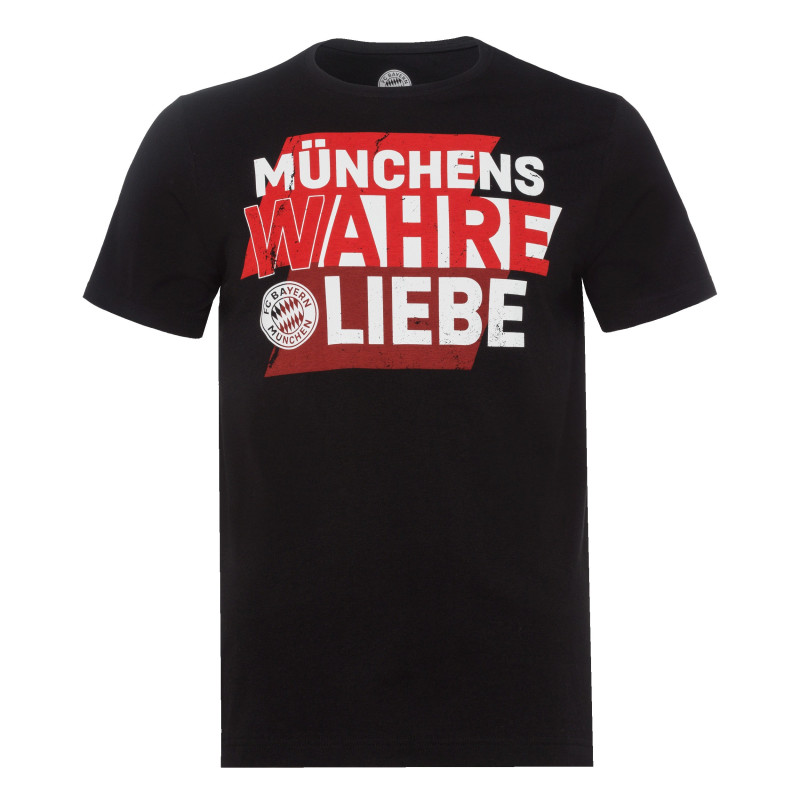 FC Bayern München T-Shirt - Münchens wahre Liebe - schwarz Shirt FCB - diverse Größen