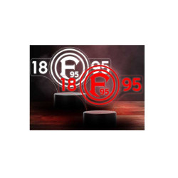 Fortuna Düsseldorf LED Licht - F95 1895 - Nachtlicht Leuchte Lampe