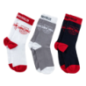 RB Leipzig Socken - Logo - 3er Set schwarz-grau-weiß RBL - diverse Größen