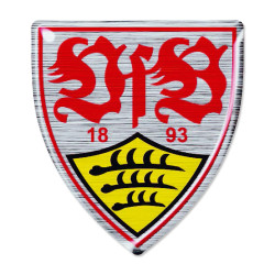 VfB Stuttgart Aufkleber - 3D Logo farbig - Sticker | Autoaufkleber