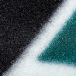 Borussia Mönchengladbach Fleecedecke - Streifen -  Kuscheldecke schwarz-weiß-grün Decke BMG