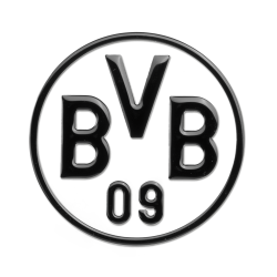 Borussia Dortmund - 3D Logo schwarz - Aufkleber, Autoaufkleber, Sticker BVB 09