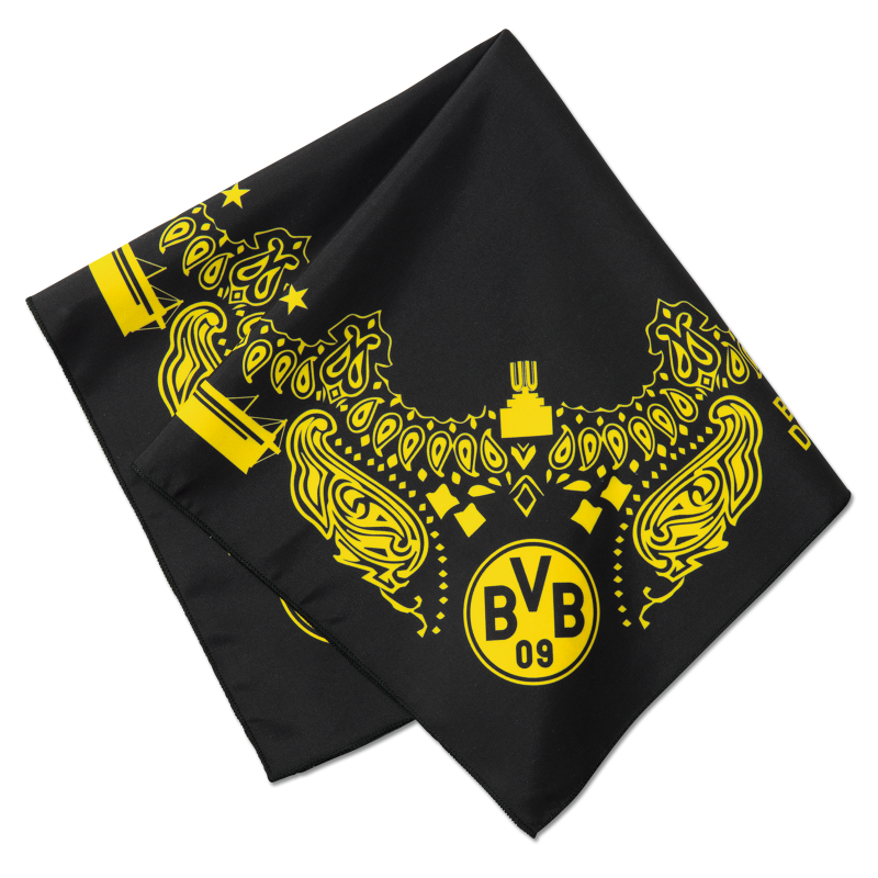 Borussia Dortmund Bandana schwarz/gelb Tuch | Halstuch | Kopftuch BVB 09